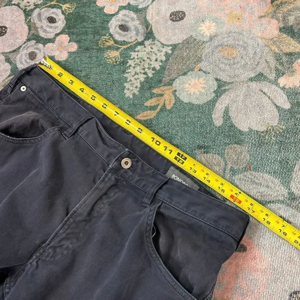 Bonobos Jeans Mens 34/30 navy blue Slim Straight Leg Cotton Blend Denim pants